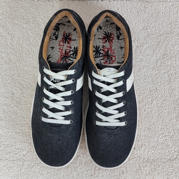 Straight Down Men's Black And White The Shaker Twill Spike-Less Golf Shoes Sz 9 - Picture 4 of 12